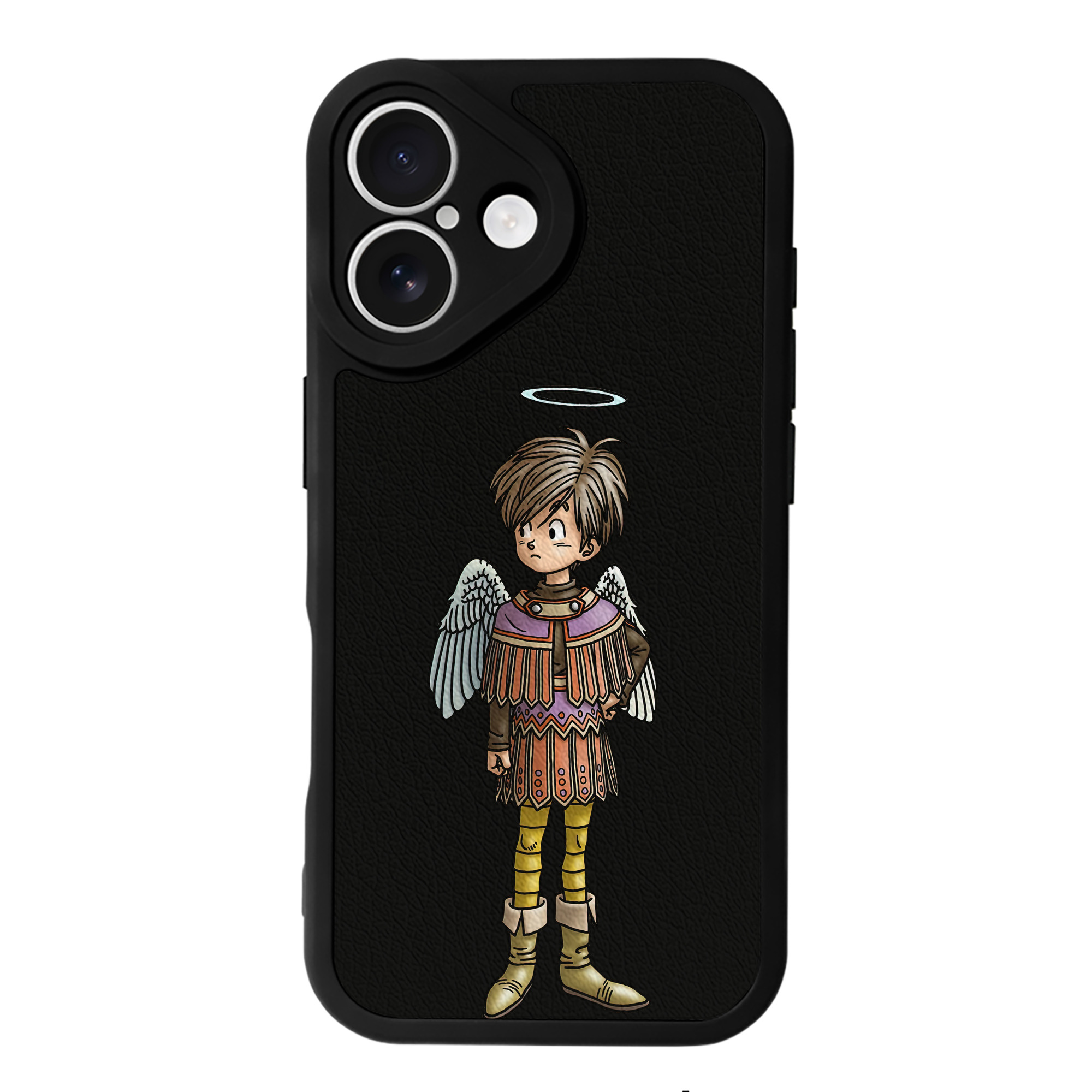 （画像用） ドラゴンクエスト Doragon Kuesuto Dragon Quest 【iPhone 16シリーズ対応】シリコンスマホケース（レザー調） 材質：シリコン